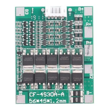4S 30A 3.2V Lithium Battery PCB BMS 18650 Li ion Protection Board