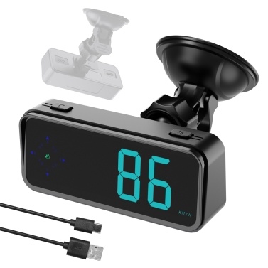 Car Headup Display GPS Digital Speedometer KM/H MPH Switchable