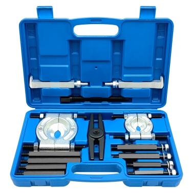 ZK-240 Bearing Puller Set, 5 Ton Capacity Bearing Heavy Duty Separator Kit with 2" and 3" Jaws, 14PCS Bearing Splitter Tool Kit with Case, Blue