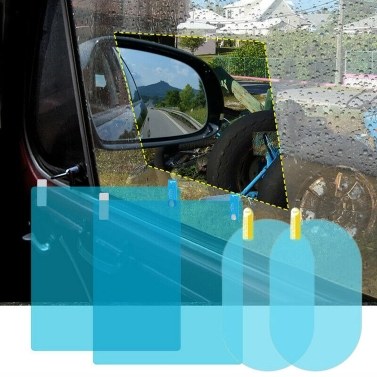 Car Rear View Mirror Film Side Window Protective Film HD Anti-Fog Anti-Scratch Rainproof Waterproof  for Rear View and Side Window