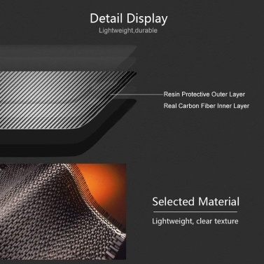 Car Gear Panel Carbon Fiber Stickers Shift Knob Trim Replacement for Honda Fit/Jazz 2014-2018 Suitable for Right-hand Driving Vehicles