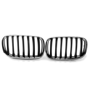2pcs Front Hood Grills Left & Right Replacement for BMW E70 X5 08-13 51137157687/8(style 3)