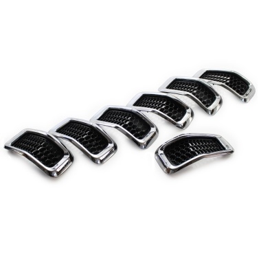 Gloss Black Mesh Grille Cover Painted,68303626AB, 68303626AA Replacement for Jeep Cherokee 2014-2018