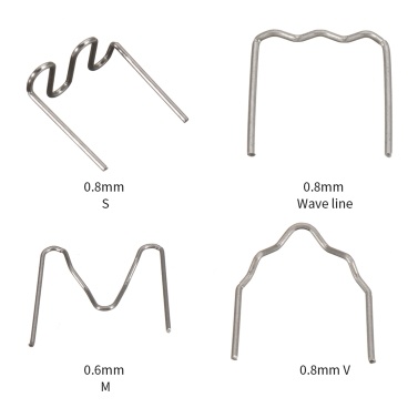 Universal 400 Pcs/Set Precut 0.6mm-0.8mm Hot Wave Flat Staples For Plastic Stapler Repair Welder repair tool