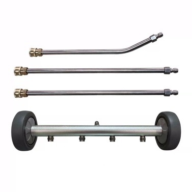 16 Inch Pressure Washer Undercarriage Cleaner Undercarriage Sprayer with 4 Nozzles 2 PCS Straight Wand and 1 PC Angled Wand