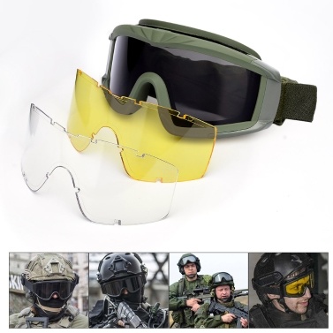 Military Airsoft Tactical Goggles Shooting Glasses Motorcycle Windproof   Wargame Goggles