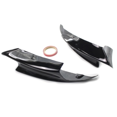 Front Bumper Splitters Lip Glossy Black Bumper Canard Lip Replacement for BMW E90 E92 E93 M3 2008-2013