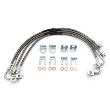Stainless Brake Lines Replacement for Jeep Wrangler JK 2007-2018 - 89716