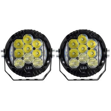 2Pcs 5inch LED Driving Light 150W 15000LM Work Light Pods Spot Flood Combo Beam Fog Lamp Offroad Driving Light