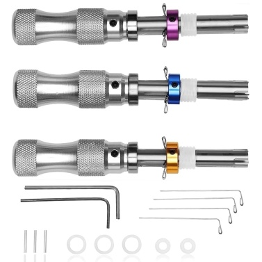 Tubular Lock Pick Set for Beginners and Pro Locksmiths Stainless Steel Tool Kit for Picking Tubular Locks