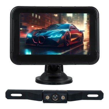 5 Inch 1080P Rear View Camera with Color Image Night Vision Function IP69 Waterproof for Cars Tractors Semi-Trailers Pickup Trucks