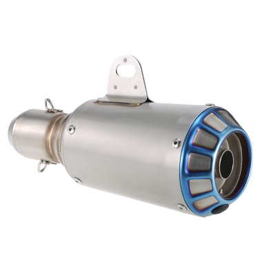 51mm Universal Motorcycle ATV Frosting Stainless Steel Exhaust Pipe Muffler