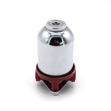 Small Fuel Filter Chrome Finish 3/8in NPT Inlet Outlet 10 Micron
