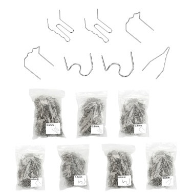 700 PCS Automotive Plastic Repair Welding Nail Standard Pre Cut Wave Staples Bumper Bodywork Repairs Machine Welding Hot Stapler