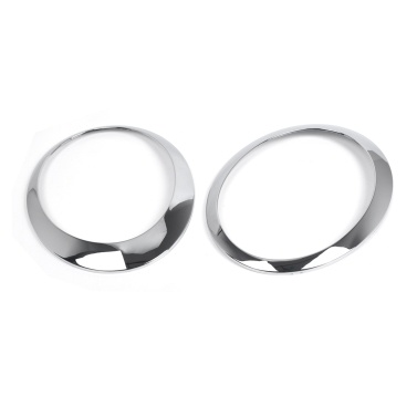 2PCS Headlight Trim Ring Headlamp Trim Ring Replacement for BMW Mini Cooper R50 R52 R53 2001-2006 63126917835 63126917836 without Headlight Washer Nozzle