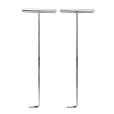 2PCS Extraction Hooks Steel Silver Replacement for Mercedes Benz