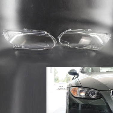 1 Pair Headlight Cover Clear Lens Left & Right 63117182507/63117182508 Replacement for BMW E92/E93 2006-2009 BMW M3 2008-2012