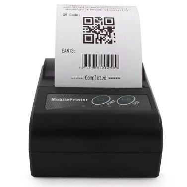 Portable Label Printer BT Thermal Barcode Printer High-speed and Clear Printing Smart Phone Control Compatible with IOS Android Computer