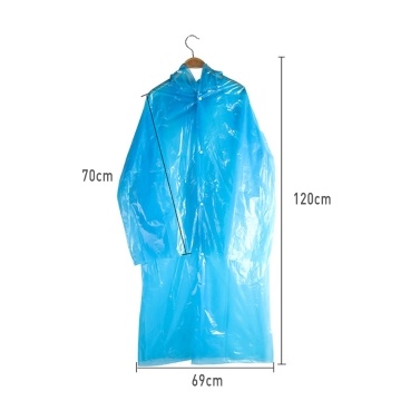 Rain Ponchos for Adults Disposable Emergency Waterproof Raincoat Poncho Plastic Clear Rain Gear for Camping, Sports Events and Rainy Outdoors