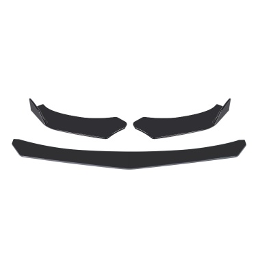 4 Pieces Car Front Bumper Lip Body Kit Spoiler Splitter ABS Bumper Canard Lip Splitter  Universal