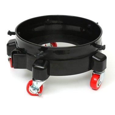 Rolling Bucket Dolly for Car Washing Easy Push Drum Dolly with 5 Swivel Casters