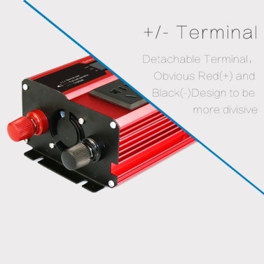 Power Inverter Vehicle Power Converter Universal Modified Sine Wave 1500W DC 12V to 220V AC