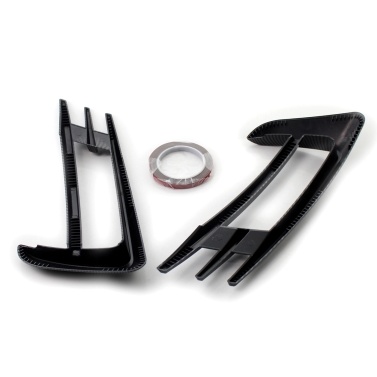 2pcs Car Front Spoiler Fog Lamp Cover Trim Carbon Fiber Fog Light Eyebrow Eye Lid Replacement For VW Golf MK7 2014-2017
