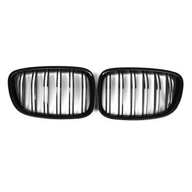 Pair Front Center Grilles Replacement for BMW 5 Series GT F07 2009-2017 51137200169 51137200170