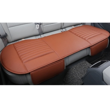 3Pcs Car Seat Cover Breathable Bamboo Pad Mat PU Leather for Auto Chair Cushion