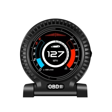 Car OBD LCD Instrument High Definition Speedometer Car Diagnostic Tool OBDⅡ Fault Code Elimination Safe Driving Digital Meter Overspeed Fault Alarm for All Vehicles