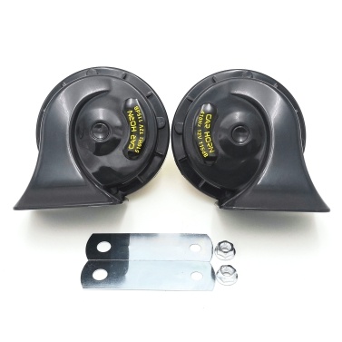 12V 2Pcs Loud Air Electric Snail Horn Dual Tone Snail Horn for Motorcycles Cars Small Yact