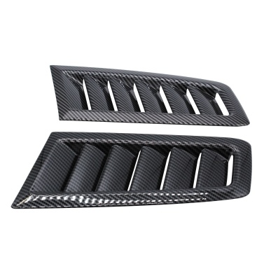 1 Pair Bonnet Vent ABS Plastic Chrome Finish Replacement for Ford Focus RS MK2 2004-2015