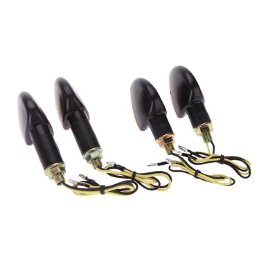 4pcs 12V Motorcycle Bike  Bulb Amber Front & Back Turn Signal Indicator Light