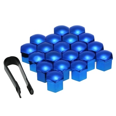 20pcs Universal 17mm Wheel Nut Covers Lug Nut Caps Screw Protector