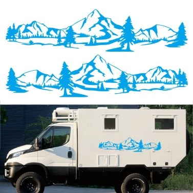 Car Auto Body Sticker Self-Adhesive Side Truck Vinyl Graphics Decals, Car Racing Decals，Door/Body/Hood Decal，1 Set