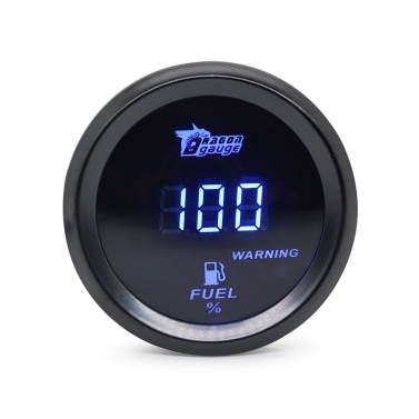 Universal 12V2inch 52MM 52MM Digital Display Car Fuel Level Gauge 240-33 Ohms