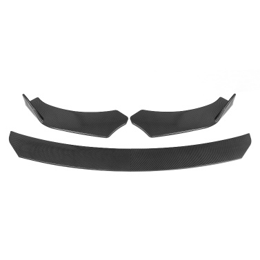 4 Pieces Car FrontFront Bumper Lip Body Kit ABS Bumper Lip Chin Spoiler Splitter Universal