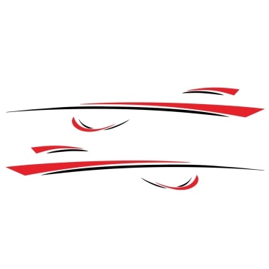 RV Camper Universal Body Sticker DIY Stripes Image Decal Sticker Decoration for Caravan Trailer