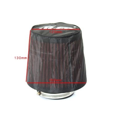 Universal Air Filter Protective Cover Waterproof Oilproof Dustproof for High Flow Air Intake Filters Black