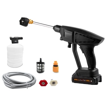 24V 7500mAh Rechargeable Battery Cordless Pressure Washer 6 Spraying Modes with Battery and Charger
