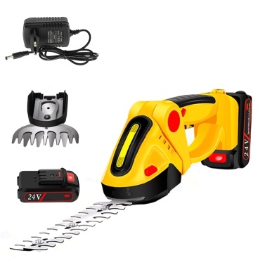 24V Electric Grass Shear Handheld Grass Cutter Hedge Shear with Rechargeable Batteries and Charger for Garden Lawn