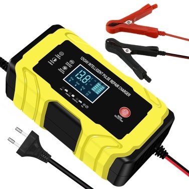 12V 24V 180W Intelligent Pulse Repair Charger with LCD Display Multiple Protection/Flame-retardant Housing