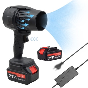 Jet Dry Mini Blower Turbo Jet Fan with 21V 2PCS Large Capacity Battery Lightweight Body Turbine Motor Strong Power Speed Switch Clear the Fallen Leaves and Dust at Home