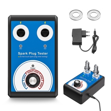 Double Hole Spark Plug Tester 12V 0-6000rpm/min Gasoline Oil Vehicles Spark Plug Tester