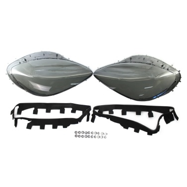 Headlight Lens Cover Headlamp Lens Plastic Shell Cover Headlight Assembly Replacement for Corvette C6 2005-2013