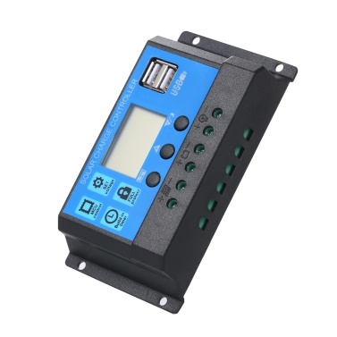 10A 12V / 24V Solar Charge Controller PWM Intelligent Regulator With USB 5V 2.5A