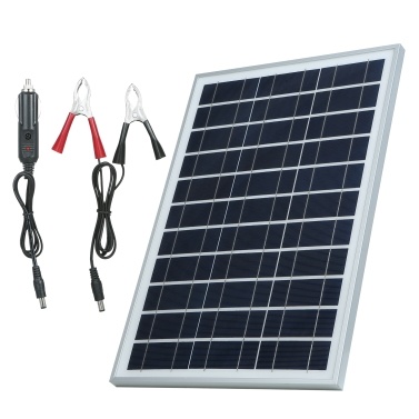 60W DC 5V/18V Flexible Solar Panel Kit Set IP65 Water Resistance/ DC Alligator Clip/ 1 * Car Charger