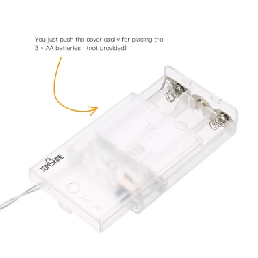 Tomshine 40 LEDs Photo Clip String Light Battery Powered 5M/16.4FT for Living Room Bedroom Party