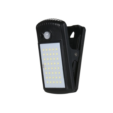 40LEDs Outdoor Solar Lights Clip-on Motion Sensor Lights Clamp Lamp IP65 Waterproof for Fence Deck Wall Garage Patio
