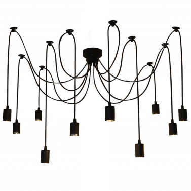 Lixada 9 Arms E27 Ceiling Spider Pendant Lighting Fixture